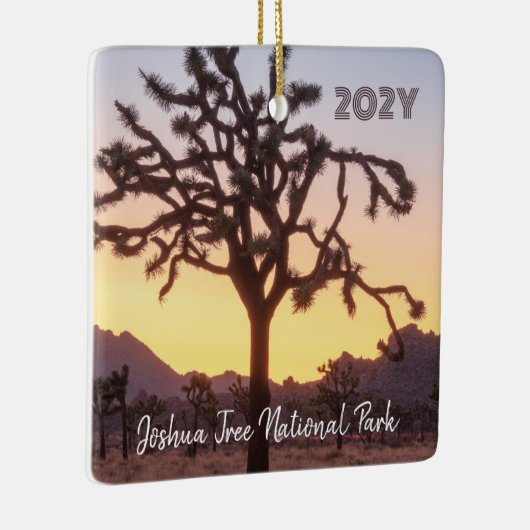 Joshua Tree Custom Ombre Sunset Keramikornament (Rechts)