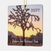 Joshua Tree Custom Ombre Sunset Keramikornament (Links)