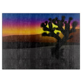 Joshua Tree Desert Silhouette Schneidebrett (Vorderseite)