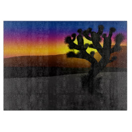 Joshua Tree Desert Silhouette Schneidebrett