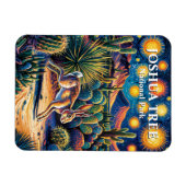 Joshua Tree Desert Wildlife Jackrabbit Colorful Magnet (Horizontal)