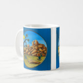 Joshua Tree- Fish Rock Knopf Kaffeetasse (Vorderseite Links)