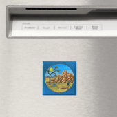 Joshua Tree- Fish Rock Knopf Magnet (In Situ (Geschirrspüler))