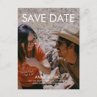 "Joshua Tree" - Flat Modern Save the Date Postcard Postkarte