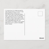 Joshua Tree Fun Fakt Postkarte (Rückseite)