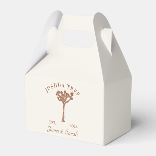 Joshua Tree Gastgeschenk Hochzeit Boxes Geschenkschachtel (Rückseite)