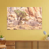 Joshua Tree in der Wüste Leinwanddruck (Insitu (Wohnzimmer))