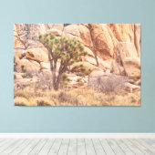 Joshua Tree in der Wüste Leinwanddruck (Insitu (Holzboden))