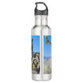 Joshua Tree in Kalifornien Edelstahlflasche (Rückseite)