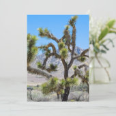 Joshua Tree in Kalifornien Einladung (Stehend Vorderseite)