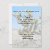 Joshua Tree in Kalifornien Einladung (Rückseite)