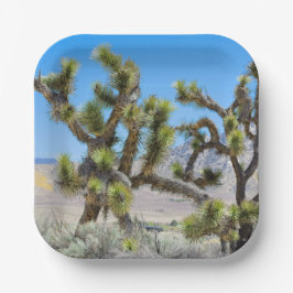 Joshua Tree in Kalifornien Pappteller
