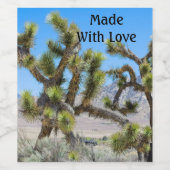 Joshua Tree in Kalifornien Weinetikett (Einzelnes Label)