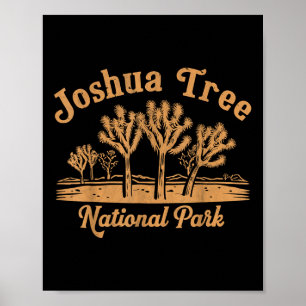 Joshua Tree Kalifornien Natur Wandern Berge Frau Poster