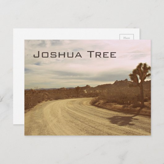 Joshua Tree, Kalifornien Postkarte (Vorne/Hinten)