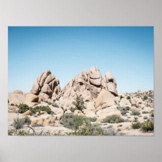 Joshua Tree Kalifornien Wüstenfelsformation Poster