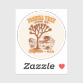 Joshua Tree Landscape Art for Nature Lovers Aufkleber (Blatt)