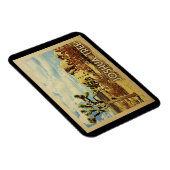 Joshua Tree Magnet California Vintage Travel (Rechte Seite)
