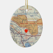 Joshua Tree National Monument Map Keramik Ornament (Rechts)