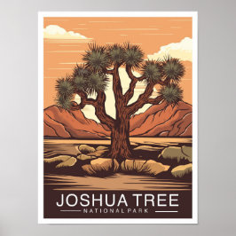 Joshua Tree National Park California USA Travel Poster
