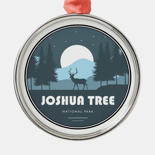 Joshua Tree National Park Deer Ornament Aus Metall (Vorne)