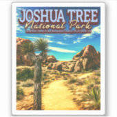 JOSHUA TREE NATIONAL PARK - KALIFORNIEN USA AUFKLEBER (Vorderseite)