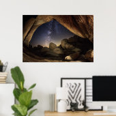 Joshua Tree National Park Night Sky Poster (Heimbüro)