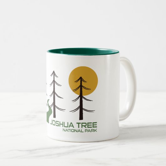 Joshua Tree National Park Trail Zweifarbige Tasse (VorderseiteRechts)