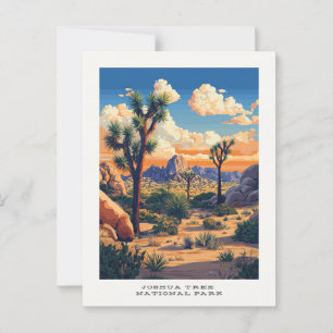 Joshua Tree National Park Travel Postcard Postkarte