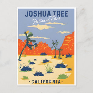 Joshua Tree National Park Tule Springs Vintage Postkarte