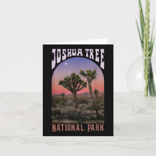 Joshua Tree National Park, Vintag California Hiki Karte