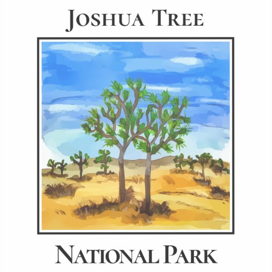 Joshua-Tree-Nationalpark Aufkleber (Vorderseite)