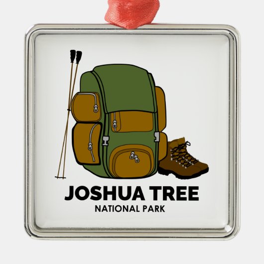 Joshua Tree Nationalpark Backpack Ornament Aus Metall (Vorne)
