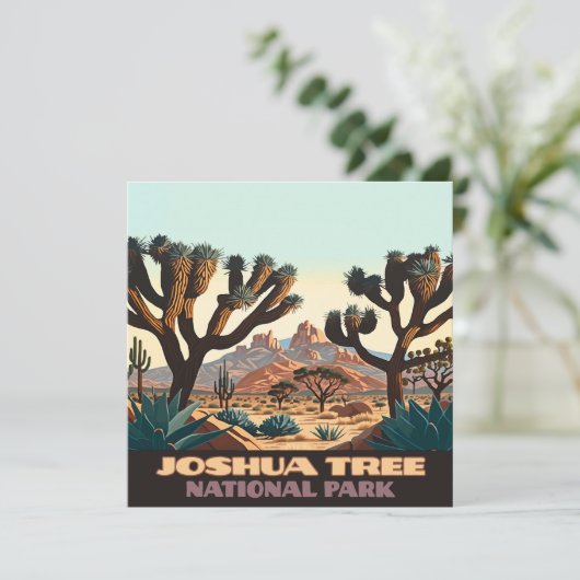 Joshua Tree Nationalpark California Desert Retro (Stehend Vorderseite)