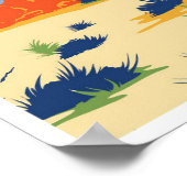 Joshua Tree Nationalpark California Poster (Ecke)