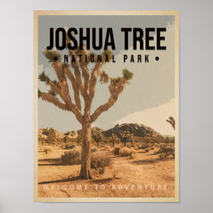 Joshua Tree Nationalpark California Vintag Poster