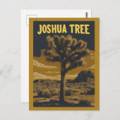 Joshua Tree Nationalpark California Vintag Postkarte (Vorne/Hinten)
