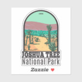 Joshua Tree Nationalpark Cholla Cactus Garden Aufkleber (Blatt)