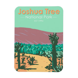 Joshua Tree Nationalpark Cholla Cactus Garden Magnet