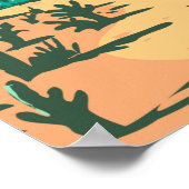 Joshua Tree Nationalpark Cholla Cactus Garden Poster (Ecke)