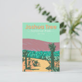 Joshua Tree Nationalpark Cholla Cactus Garden Postkarte (Stehend Vorderseite)