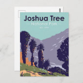 Joshua Tree Nationalpark Cottonwood Springs Oasis Postkarte (Vorne/Hinten)