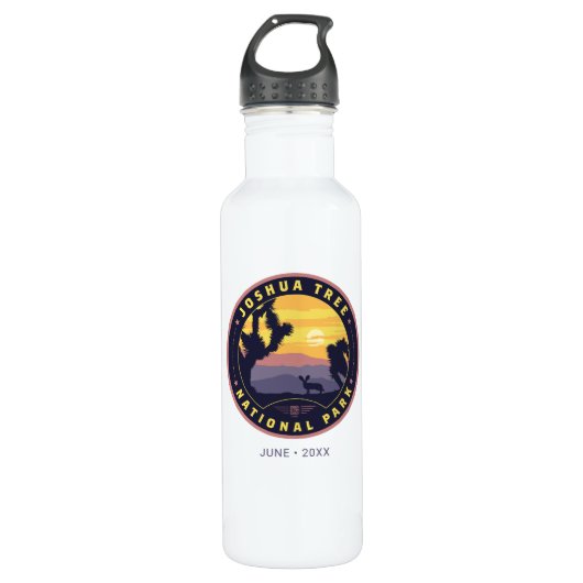 Joshua Tree Nationalpark Edelstahlflasche (Vorderseite)