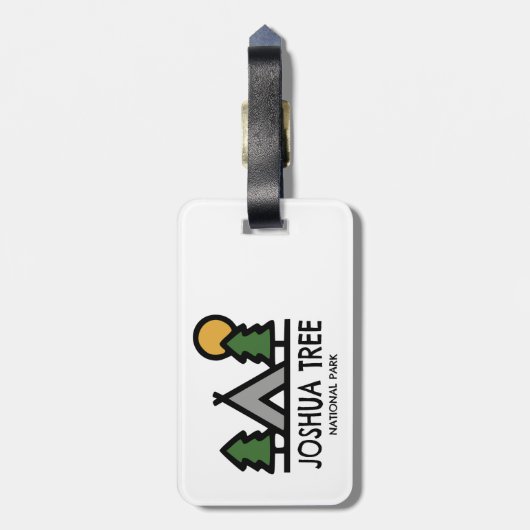 Joshua Tree Nationalpark Gepäckanhänger (Rückseite vertikal)