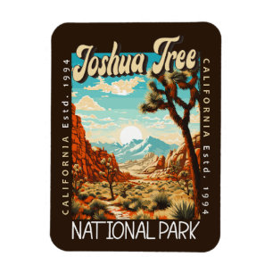 Joshua Tree Nationalpark Illustration erschüttert Magnet