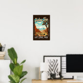 Joshua Tree Nationalpark Illustration erschüttert Poster (Heimbüro)