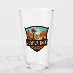 Joshua Tree Nationalpark Illustration Retro Glas