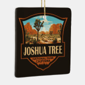 Joshua Tree Nationalpark Illustration Retro Keramikornament (Rechts)