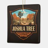 Joshua Tree Nationalpark Illustration Retro Keramikornament (Links)