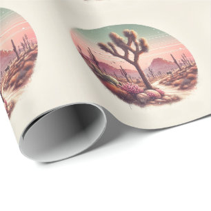 Joshua-Tree-Nationalpark Kalifornien Aquarell Geschenkpapier